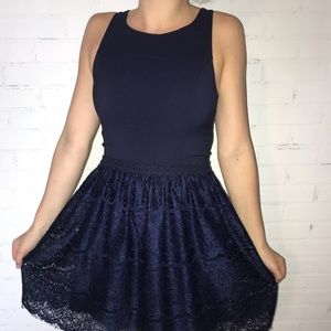 Francesca’s Lace Skater Dress